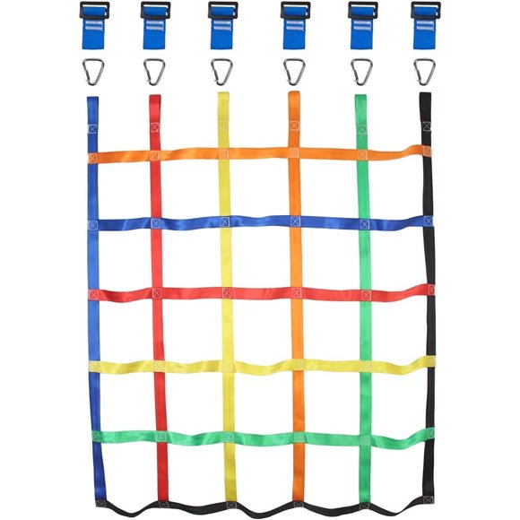 Red de escalada Gentle Booms Sports para niños, 116 x 135 cm, color verde