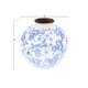 thumbnail image 2 of Jarrón Creative Co-Op DF2720, terracota, floral, azul, 20 cm, 2 of 7
