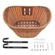 thumbnail image 3 of Cesta para bicicleta Portaequipajes para bicicleta Cesta delantera para bicicleta Cesta de almacenamiento para acampar al aire libre , MARRÓN marrón, 3 of 5