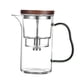 thumbnail image 3 of Tetera De Cristal De 550ml, Infusor De Té, Hervidor Resistente Al Calor Para Hoteles, Hogar, Oficina, Mango Negro, 3 of 5