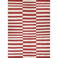 Bazhars - Alfombra 140X200 Cm Kilim Galle Op Art Nred