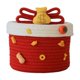 thumbnail image 5 of Cesta De Almacenamiento Redonda De Cuerda De Algodón Con Tapa, Vacía, Tejida, Para El Hogar, La Cocina, Rica En Aperitivos., 5 of 5