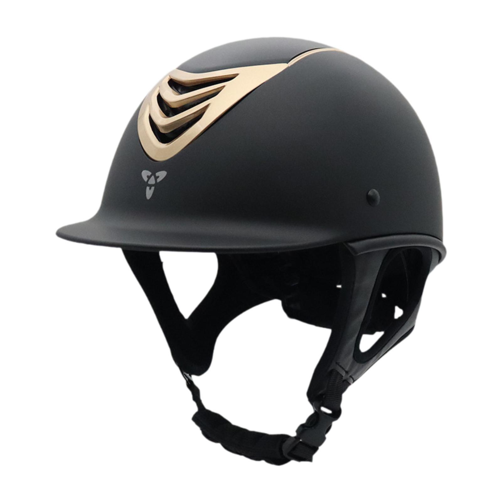 Magideal - Casco De Equitación Para Adultos Sombreros Deportivos Al Aire Libre Sombreros Protectores Profesionales Profesionales Equestrian Historial , Oro Oro 50Cm A 53Cm