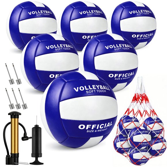 Set de Voleibol Sbarklo Tamaño 5, Pack de 6, Impermeable y Suave