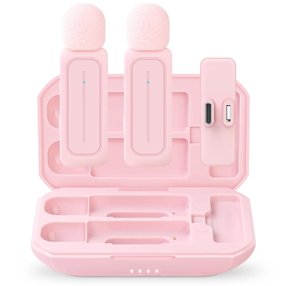 Micrófono Lavalier Inalámbrico Wm300 Para Iphone Rosa