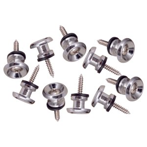 Bothyi - 10 Pines De Bloqueo Para Correa De Guitarra, Clavija Para Guitarra Eléctrica Acústica, Ukelele, Bajo, Plateado