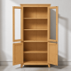 thumbnail image 2 of Vitrina "Perry" de Madera con Vidrio Vitrina Artesanal de Pino - Natural - 80x35x180 cm, 2 of 3