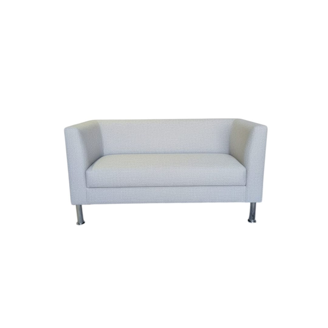 Diseños Valestrini - Sofa Caribe Dos Cuerpos En Lino Gris Claro