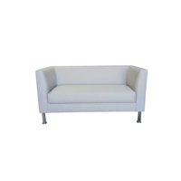 Diseños Valestrini - Sofa Caribe Dos Cuerpos En Lino Gris Claro