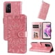 thumbnail image 1 of Funda tipo cartera FOXDOCK para Xiaomi Redmi Note 12s 4G , diseño girasol en relieve, cuero PU, cierre magnético, soporte y tarjetero, 1 of 5