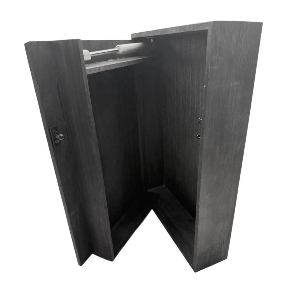 Bothyi - Estante Flotante Con Compartimento Y Cajón Para Montaje En Pared Para Cocina, Dormitorio Y Oficina.