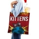 thumbnail image 4 of Exploding Kittens Bolso de tela con estampado de lienzo para mujer, bolsa de compras reutilizable y estética, con cremallera interior, regalo para mujer, 35 × 40 cm., 4 of 6