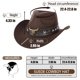 thumbnail image 2 of Sombrero Vaquero Dylvan M 57-58 cm Marrón de Ala Ancha y Fieltro, 2 of 8