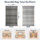 thumbnail image 2 of Alfombra exterior PASAMIC 152x244 cm impermeable reversible gris, 2 of 7