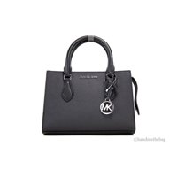 Bolso Satchel Michael Kors Sheila Cuero Vegano Saffiano Negro