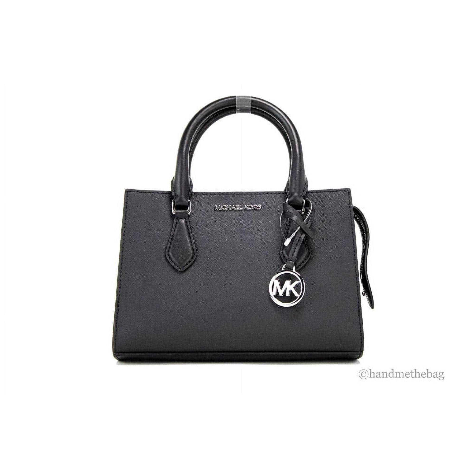 Bolso Satchel Michael Kors Sheila Cuero Vegano Saffiano Negro