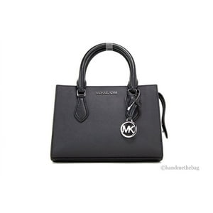Bolso Satchel Michael Kors Sheila Cuero Vegano Saffiano Negro
