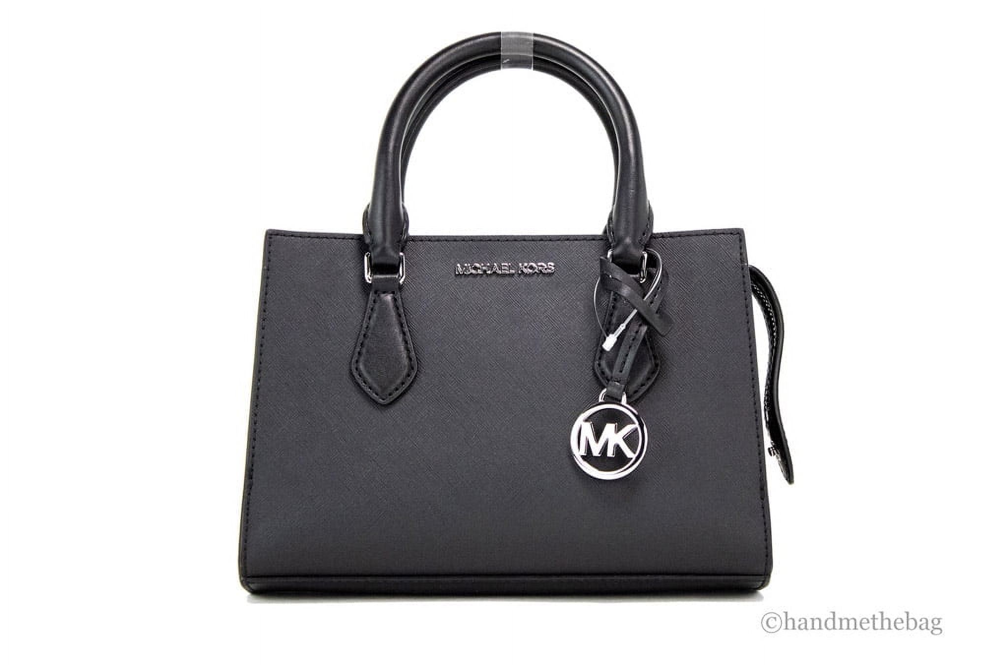 Bolso Satchel Michael Kors Sheila Cuero Vegano Saffiano Negro