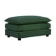 thumbnail image 3 of Chenille Two-Seater Sofa with 1 Footrest, 2 Seater L-Shaped Sectional with Ottoman,Loveseat with Ottoman for Small Living Space, Green Chenille, 3 of 3