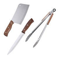 Set Parrilla 3 Piezas Acero Inoxidable Arthome Par51