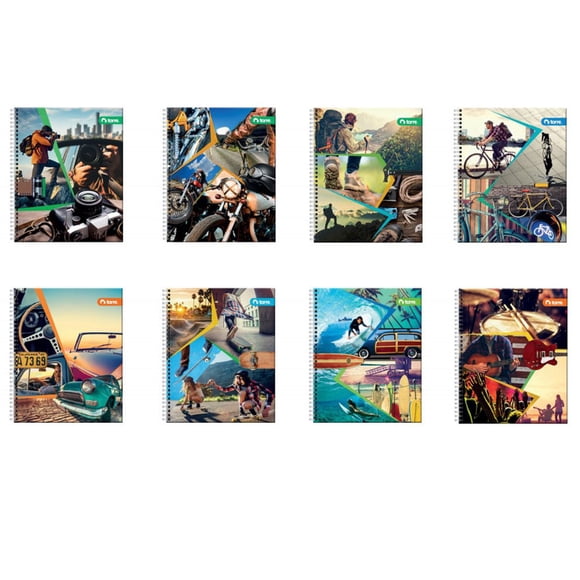 Pack de Cuadernos Universitarios Hombre 100 hojas 10 unidades