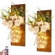 thumbnail image 1 of Candelabros de pared Homecor Rustic Mason Jar con guirnaldas de luces LED, 1 of 7
