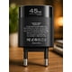thumbnail image 4 of Cargador De Pared Carga Rápida 45w Doble Puerto Sin Cable, 4 of 7