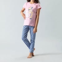 Pijama 2P M/Corta + Pantalón Flores Mujer 33053-13