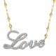 thumbnail image 3 of Collar Brilliance Love de Plata Sterling 925 con Oro de 14 kt, 18 in, 3 of 3