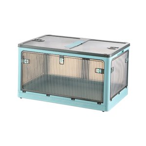 Bothyi - Caja De Almacenamiento Plegable, Contenedor De Almacenamiento Plegable Duradero Para Dormitorio, Oficina, Dormitorio, Azul