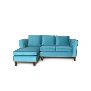Barra Design - Seccional Ema Izquierdo Felpa Turquesa