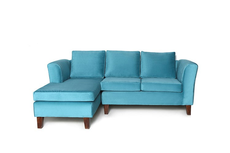 Barra Design - Seccional Ema Izquierdo Felpa Turquesa