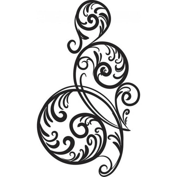 Decomural Circular Swirl Corner Pattern WS-18275