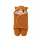 thumbnail image 1 of Saquito Bebé Osito con Capuchita y Orejitas Marrón - BABYMINE, 1 of 4