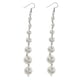 thumbnail image 2 of Perlas De Las Mujeres De La Moda De La Perla Cuelgan Aretes Largos Pendientes De Gota De Plata De La Joyería, 2 of 3