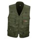 thumbnail image 3 of Chaleco Multibolsillo Con Cremallera Para Hombre, Caza, Pesca, Viaje, Al Aire Libre, Verde Militar, XXL, 3 of 3