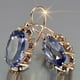thumbnail image 2 of Gorgeous 18K Gold Plated Oval Faux Gemstone Earrings - Perfect Bridal Wedding Gift for Women, 2 of 5
