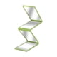 thumbnail image 2 of Espejo De Autocorte Espejo Compacto Plegable Para Bolso De Mano Espejo De Corte De Pelo Para Hombres Y Mujeres Verde, 2 of 5