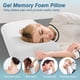 thumbnail image 3 of Paquete de 2 almohadas de espuma viscoelástica DUMOS para dormir con funda lavable, 3 of 7