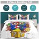 thumbnail image 5 of Super Mario Bed Duvet Cover Microfiber Bedding Sets 3D Printed Lightweight 3 Piece Comforter Sets for Kids Boys Girls, 5 of 5