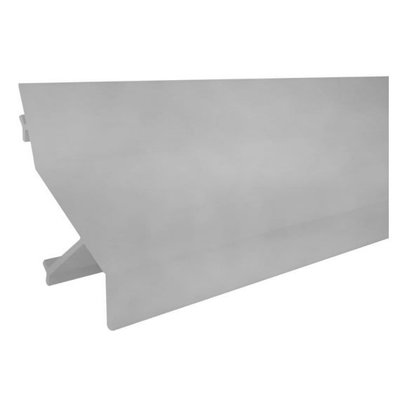 Quiebravista Pvc Lama Z 80mm Gris 6 Mts Dvp