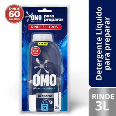 Detergente Líquido Matic Ultra Power Para Preparar Botella 500 Ml Omo