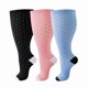 thumbnail image 1 of suxuMhao 3 Pares Calcetines Talla Grande 2XL - Puntos Negros, Negro& Rosa& Azul Calcetines Atléticos, Calcetines hasta la Rodilla, Calcetines Grandes, Calcetines Extragrandes, Calcetines hasta la, 1 of 2