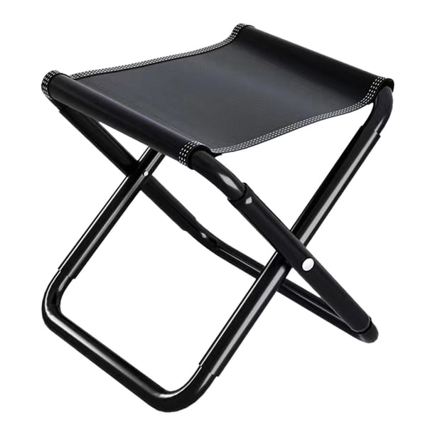 Taburete plegable para acampar Portátil Plegable Multifunción Compacto Robusto Práctico Silla de pesca al aire libre para acampar Senderismo Pesca L completamente doblado