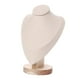 thumbnail image 5 of Soporte De Exhibición De Joyas Organizador Soporte De Cadena De Busto De Madera Blanco Roto M, 5 of 5