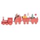 thumbnail image 4 of Lote 4 Decoración De Trenes De Navidad Mini Tren De Madera Juguetes De Regalo Para Niños Para Fiesta Rojo, 4 of 5