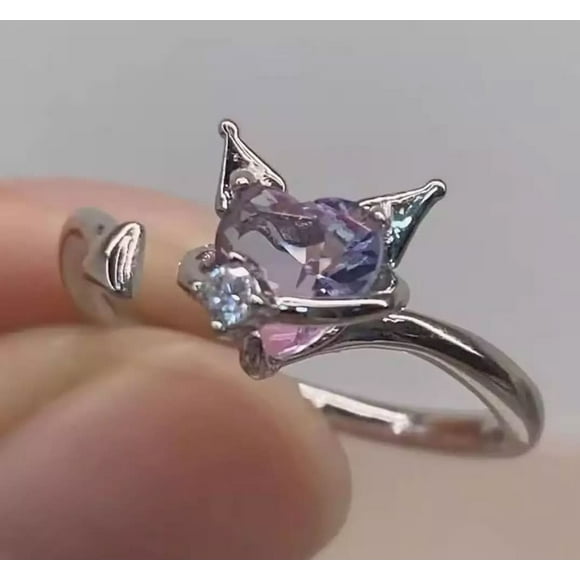 Anillo Kuromi Importado Plata 925