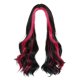 thumbnail image 5 of Peluca Rizada Ondulada Larga De 21 Pulgadas, Fibra Sintética, Elegante Para Citas, Boda, Fiesta, Rosa, Rojo, Resaltado, 5 of 5