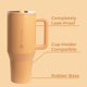 thumbnail image 2 of Botella de agua HydroJug Traveler de 1,2 L con asa y pajita abatible, 2 of 5