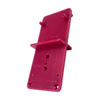 Magideal - Herramienta De Plantilla De Hardware De Guía De Taladro De Orificio De Oculta, Abridor De Orificios, Plantilla De Orificio, Herramientas De Rojo